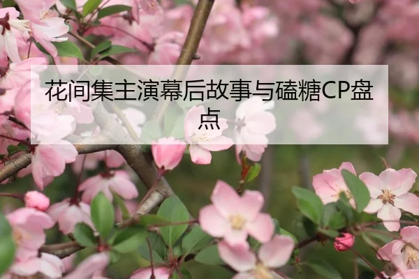 花间集主演幕后故事与磕糖CP盘点